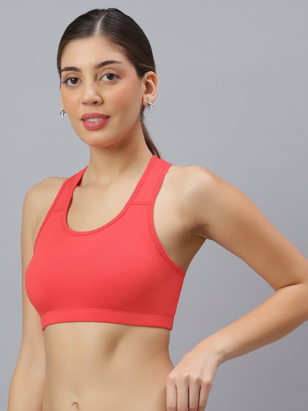 OPULENCE ATTIRE Women's cotton Non Wired Racer Back Sports Bra for Gym, Cardio, Zumba and Yoga | Everyday Active Wear for Girls | Size 32B to 42B - Image 15