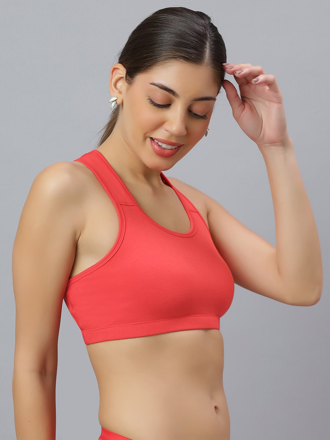 OPULENCE ATTIRE Women's cotton Non Wired Racer Back Sports Bra for Gym, Cardio, Zumba and Yoga | Everyday Active Wear for Girls | Size 32B to 42B - Image 16