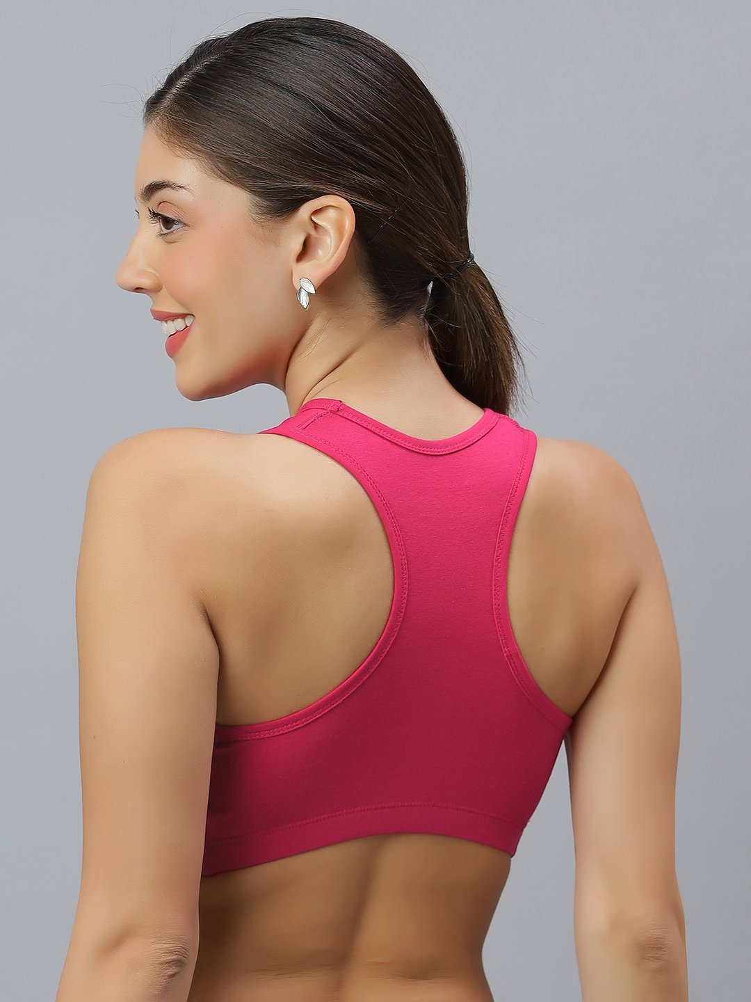 OPULENCE ATTIRE Women's cotton Non Wired Racer Back Sports Bra for Gym, Cardio, Zumba and Yoga | Everyday Active Wear for Girls | Size 32B to 42B - Image 10